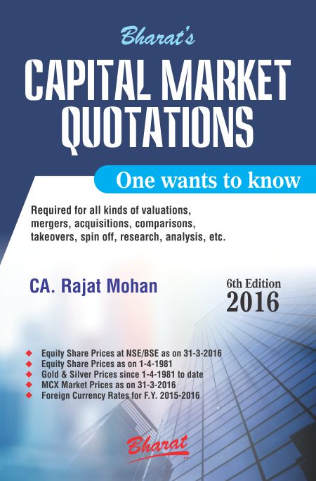 CAPITAL MARKET QUOTATIONS one wants to know